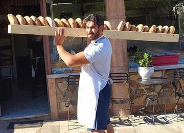 George Carrying Bread